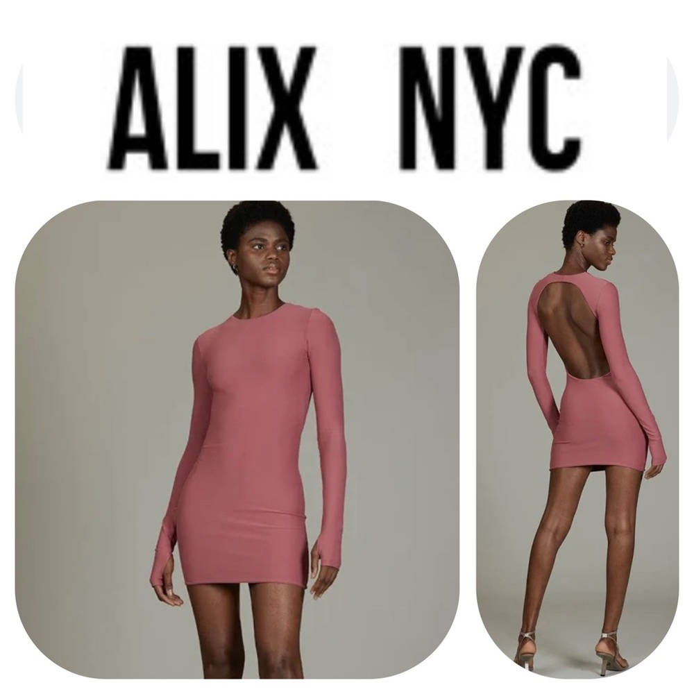ALIX NYC Abbott Open Back Minidress in Hibiscus